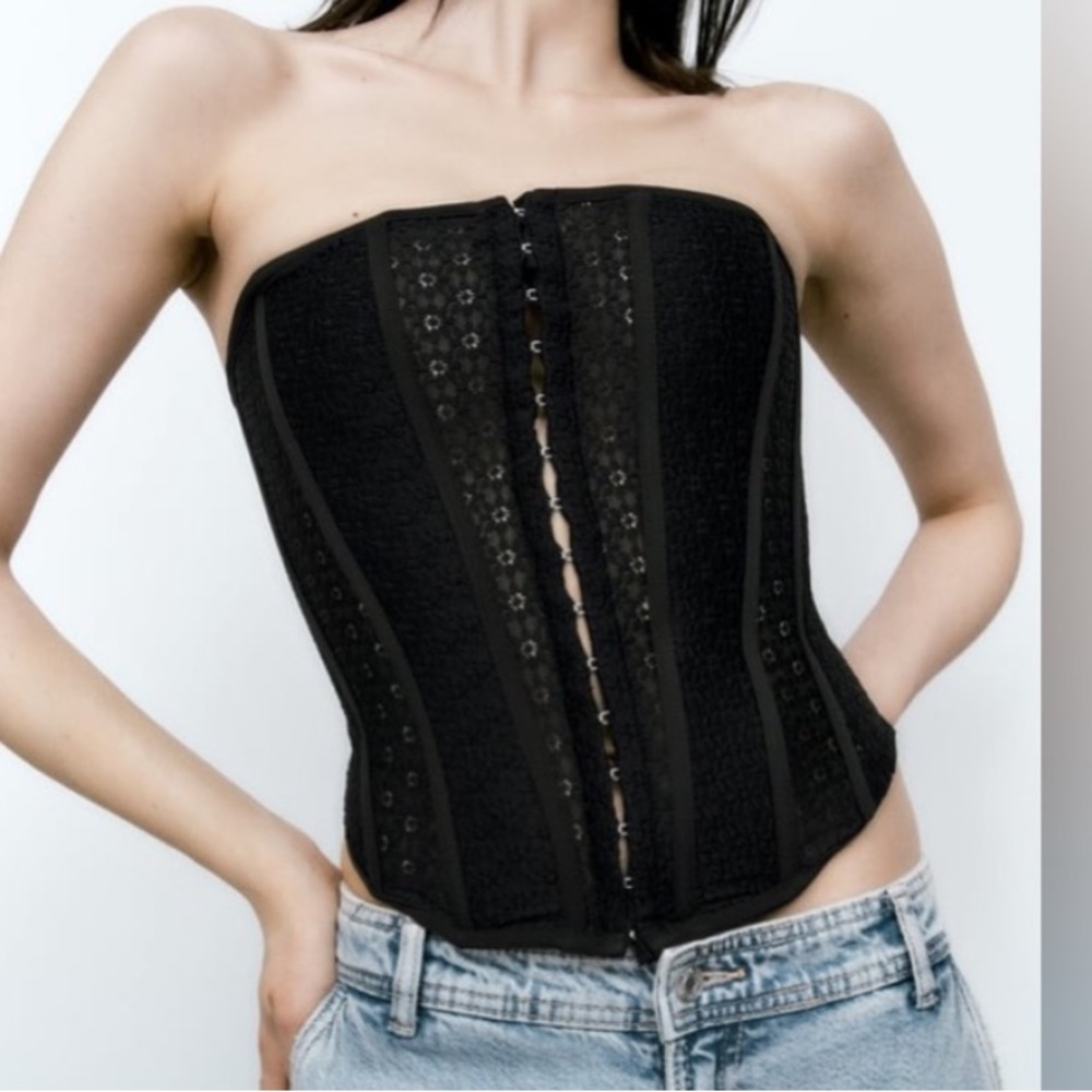 Zara Black Lace Corset